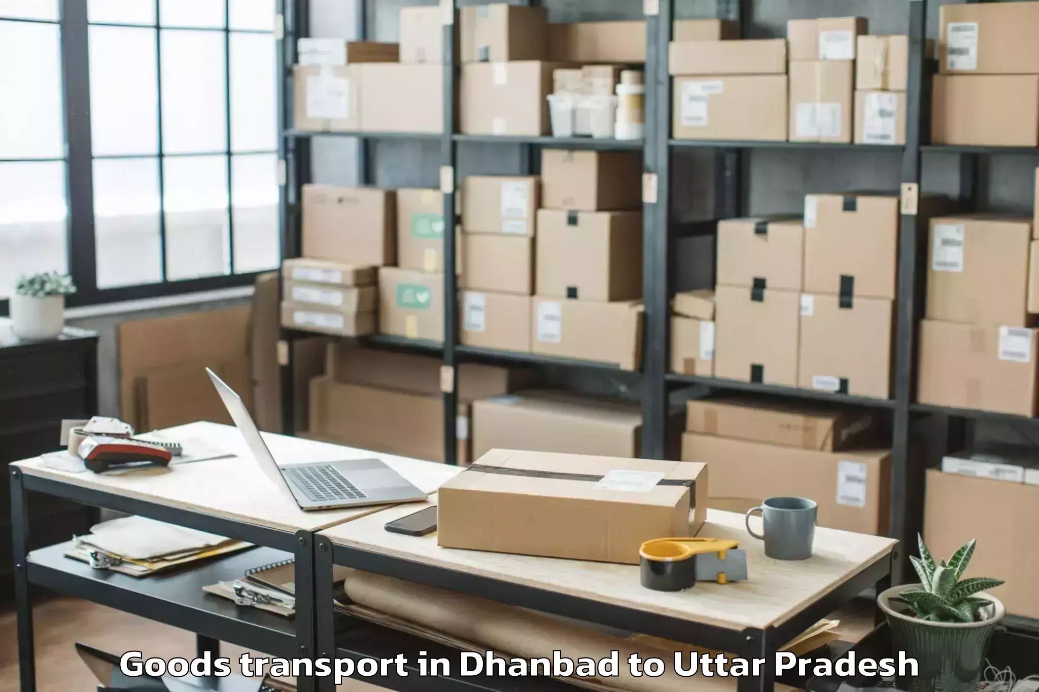 Affordable Dhanbad to Gonda City Goods Transport